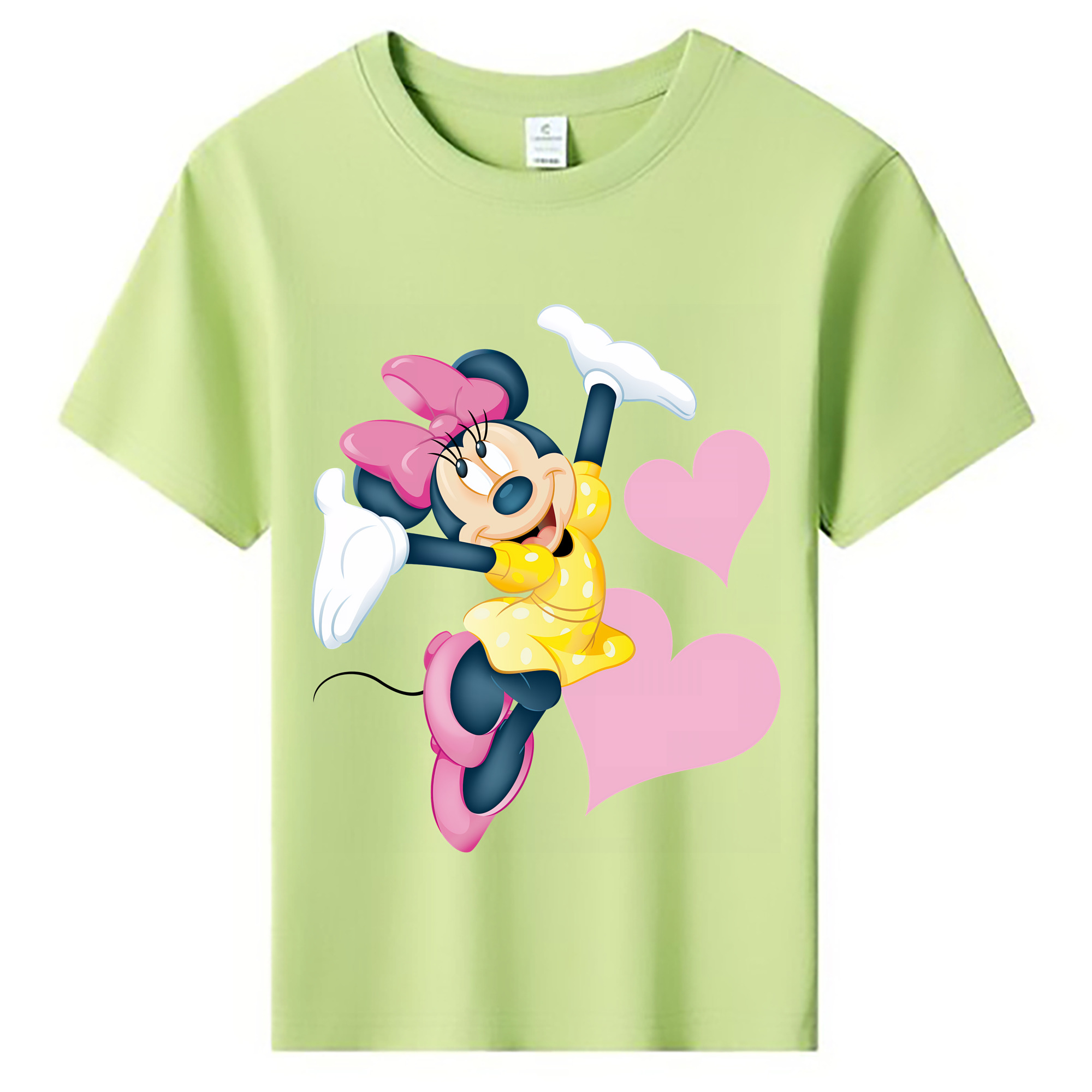 （画像用） ミッキーマウス Mickey Mouse 綿100％キッズTシャツ（フロントプリント）